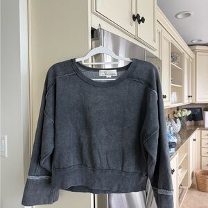 Vintage Havana Gray Sweatshirt Top